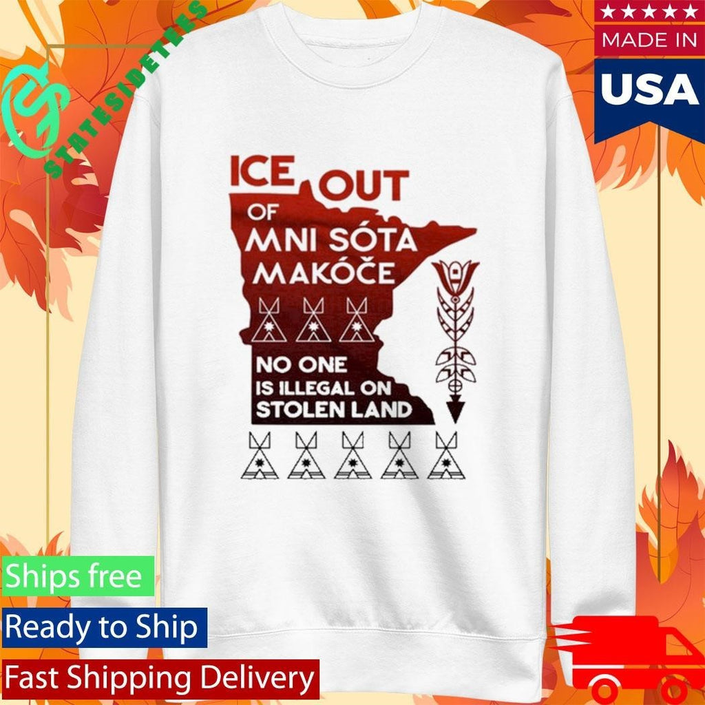 Ice Out Of Mni Sóta Makóče Shirt Unisex , , , Long Sleeve Tee