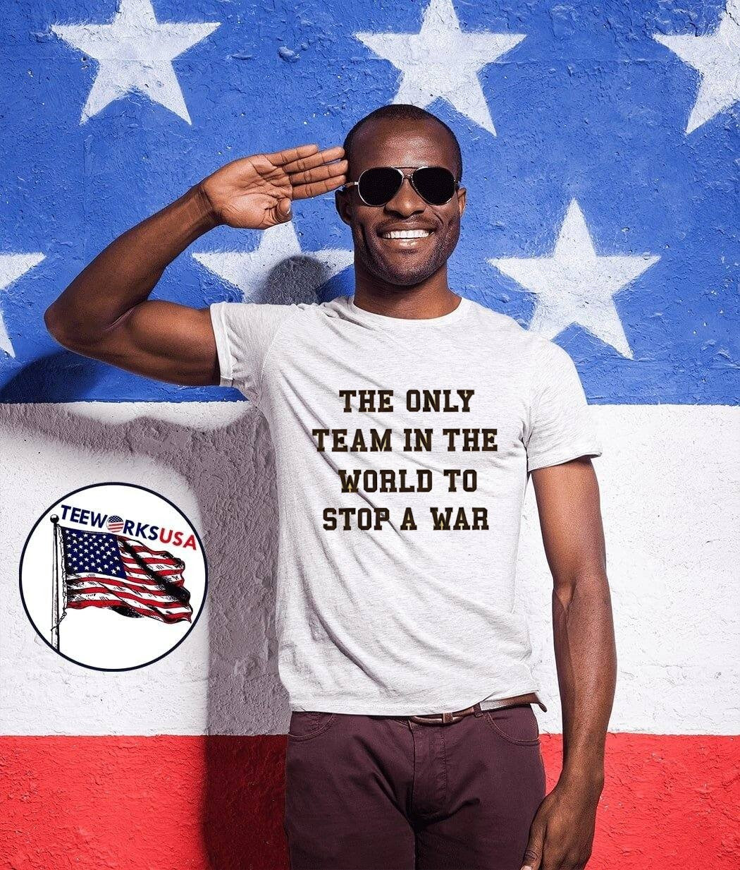Iconic Football History The Only Team in the World to Stop a War T-Shirt