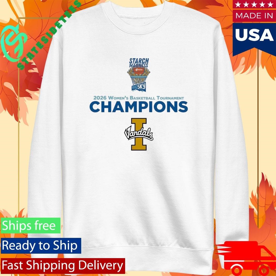 Idaho Vandals Champions 2026 Women’s Basketball Big Sky Tournament Shirt Unisex , , , Long Sleeve Tee