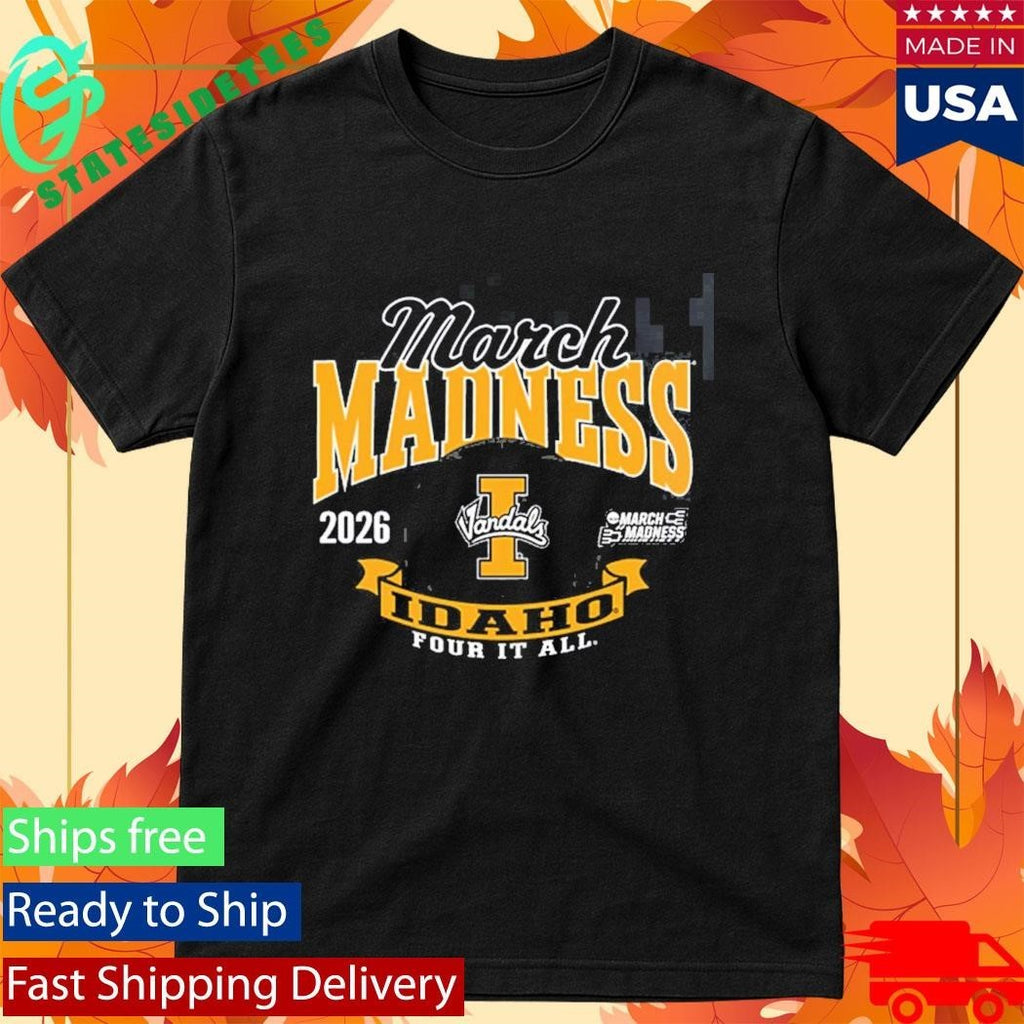 Idaho Vandals Men’s Basketball 2026 Road To NCAA March Madness Four It All Unisex , , , Long Sleeve Tee