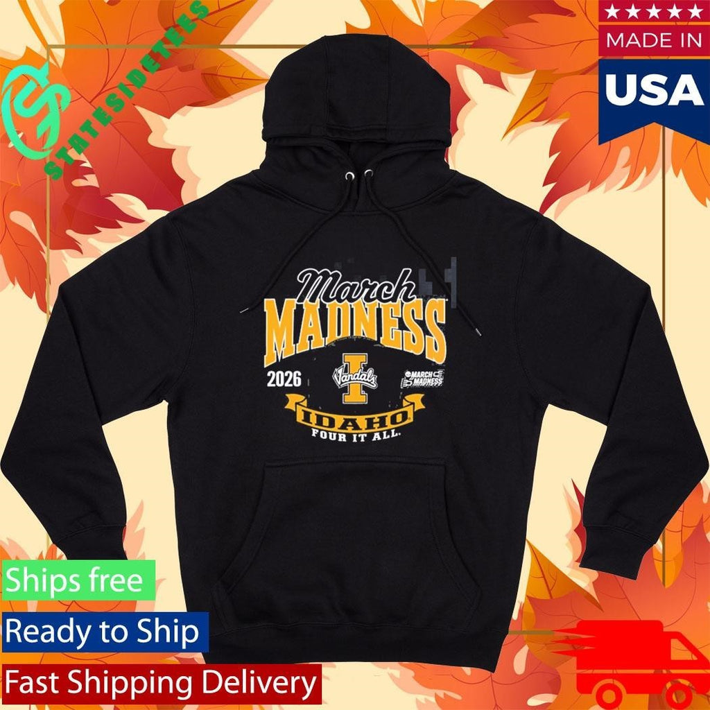Idaho Vandals Men’s Basketball 2026 Road To NCAA March Madness Four It All Unisex , , , Long Sleeve Tee