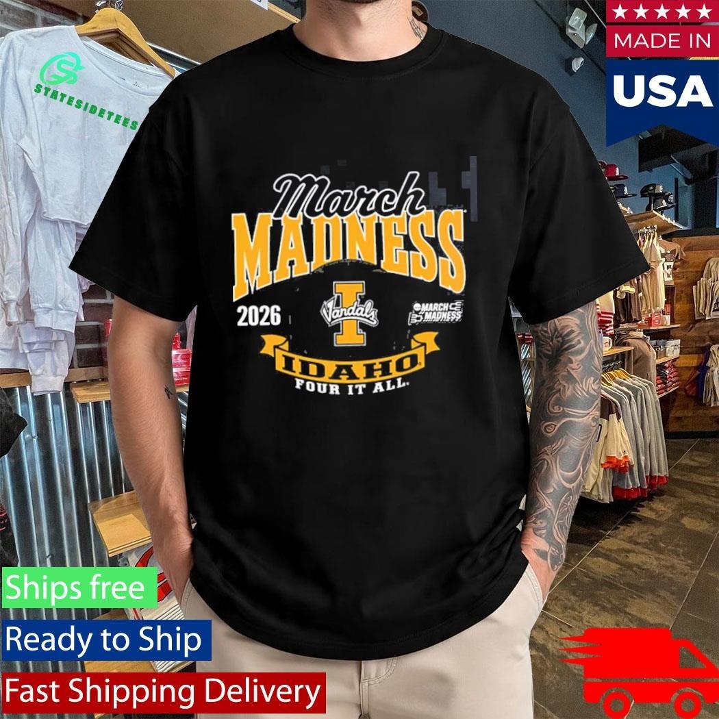 Idaho Vandals Men’s Basketball 2026 Road To NCAA March Madness Four It All Unisex , , , Long Sleeve Tee