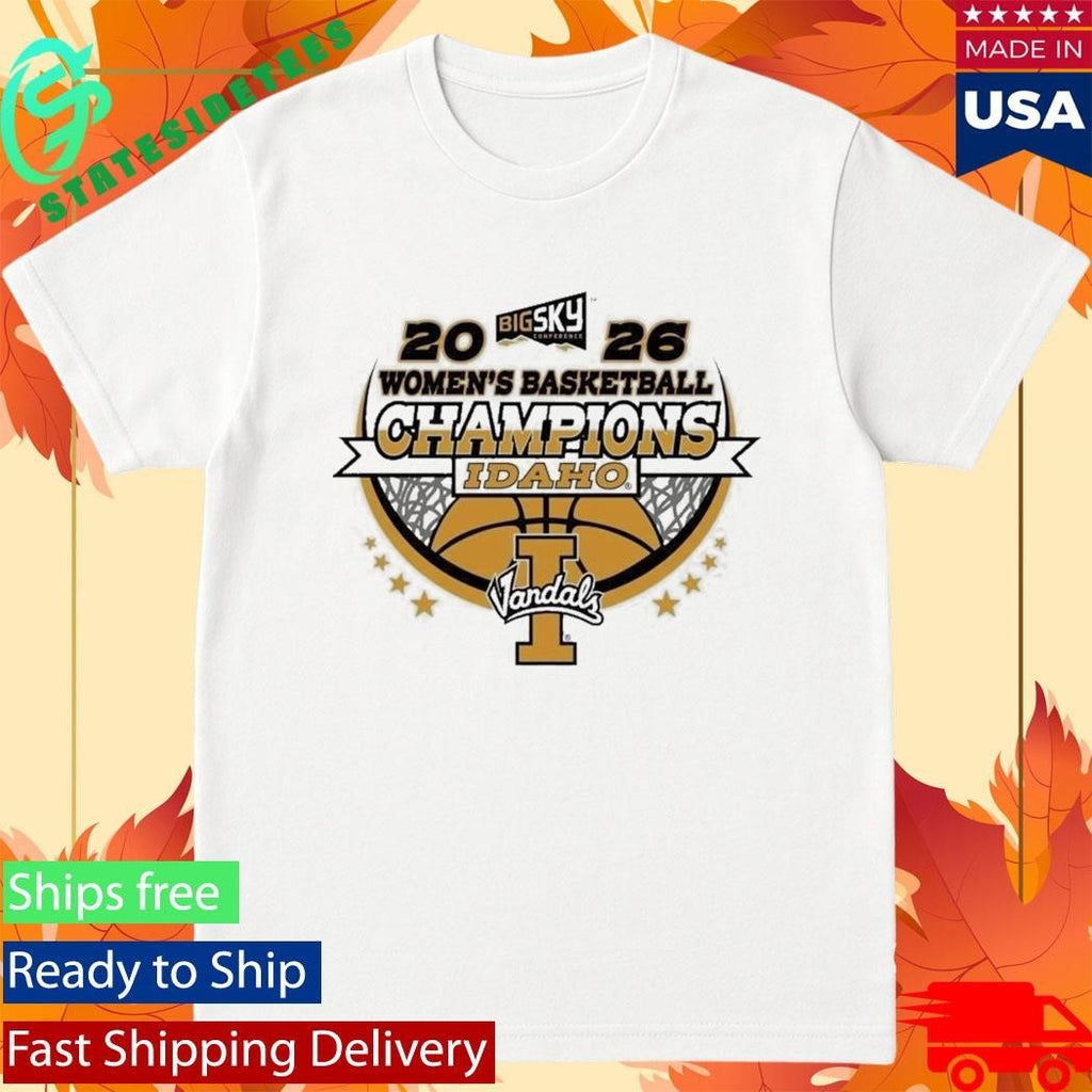 Idaho Vandals Women’s Basketball 2026 Big Sky Conference Champions Locker Room Unisex , , , Long Sleeve Tee