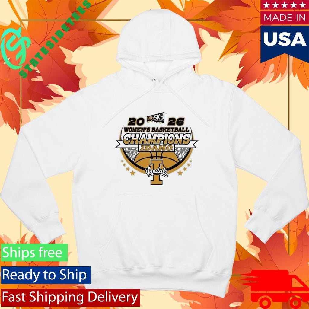 Idaho Vandals Women’s Basketball 2026 Big Sky Conference Champions Locker Room Unisex , , , Long Sleeve Tee