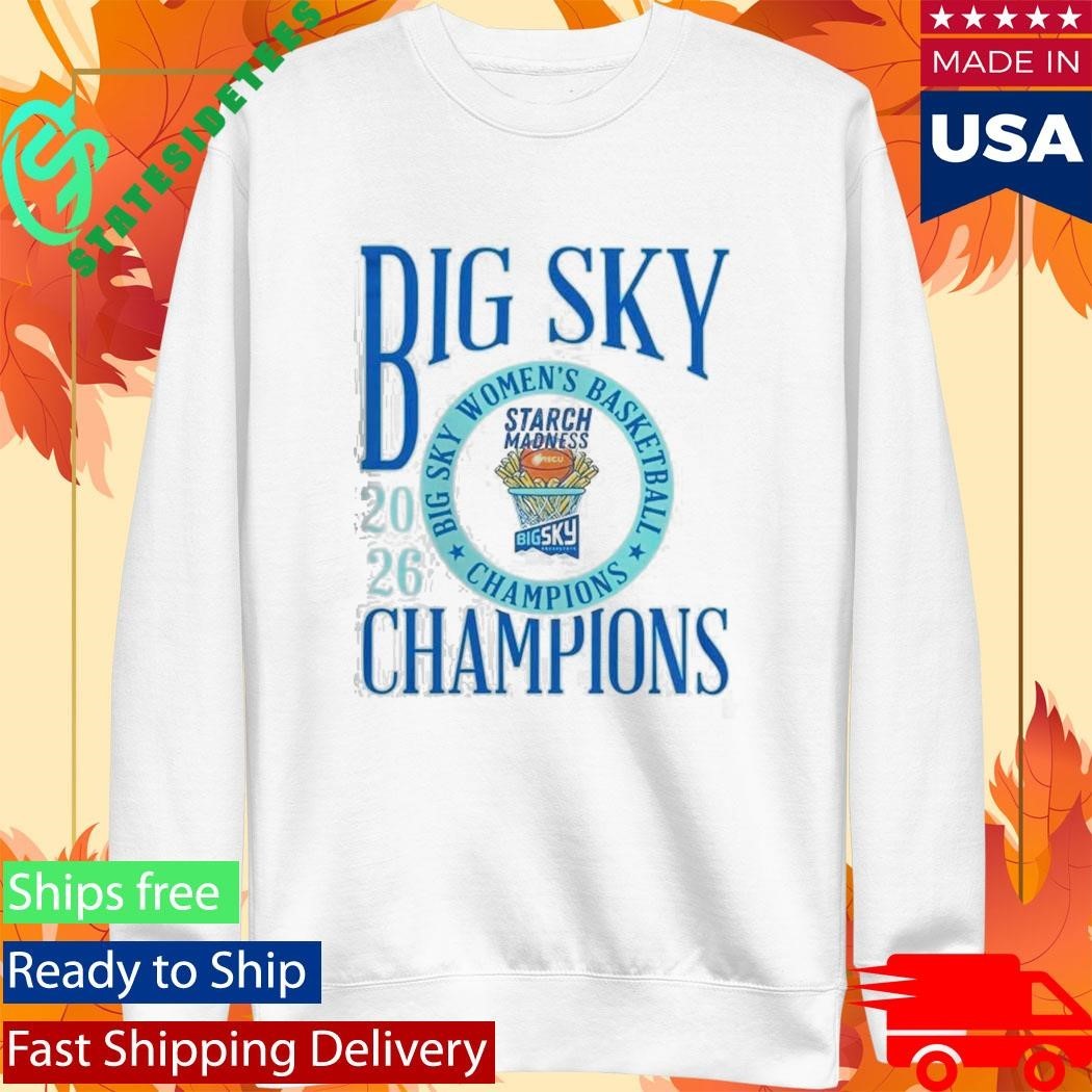 Idaho Vandals Women’s Basketball 2026 Big Sky Conference Champions Starch Madness Unisex , , , Long Sleeve Tee