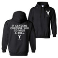 If Genders Confuse You Go Milk Bull Funny Western Statement Menswear Streetwear Long Sleeve Top T-Shirts