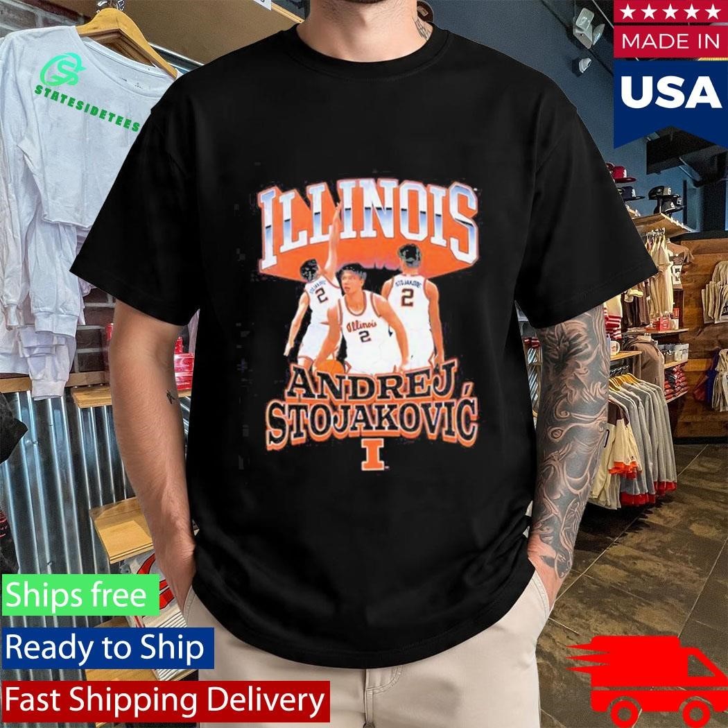 Illinois Basketball Andrej Stojakovic graphic Shirt Unisex , , , Long Sleeve Tee