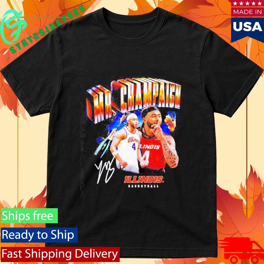 Illinois Basketball Kylan Boswell Mr Champaign signature graphic Shirt Unisex , , , Long Sleeve Tee