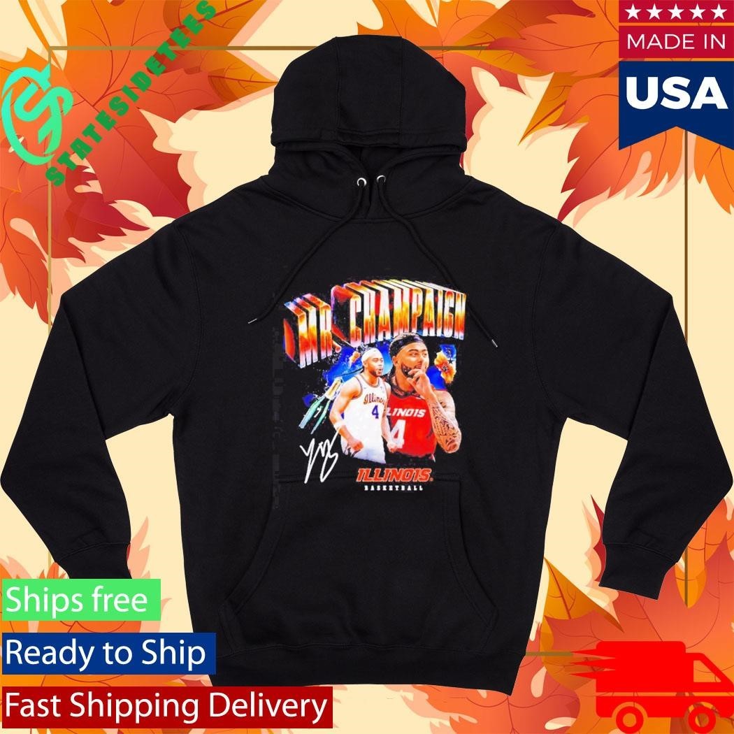Illinois Basketball Kylan Boswell Mr Champaign signature graphic Shirt Unisex , , , Long Sleeve Tee
