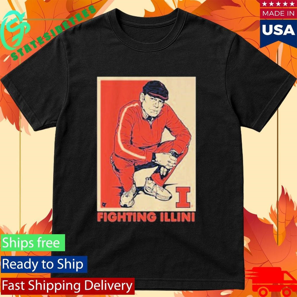 Illinois Basketball Track Suit Coach Underwood Shirt Unisex , , , Long Sleeve Tee