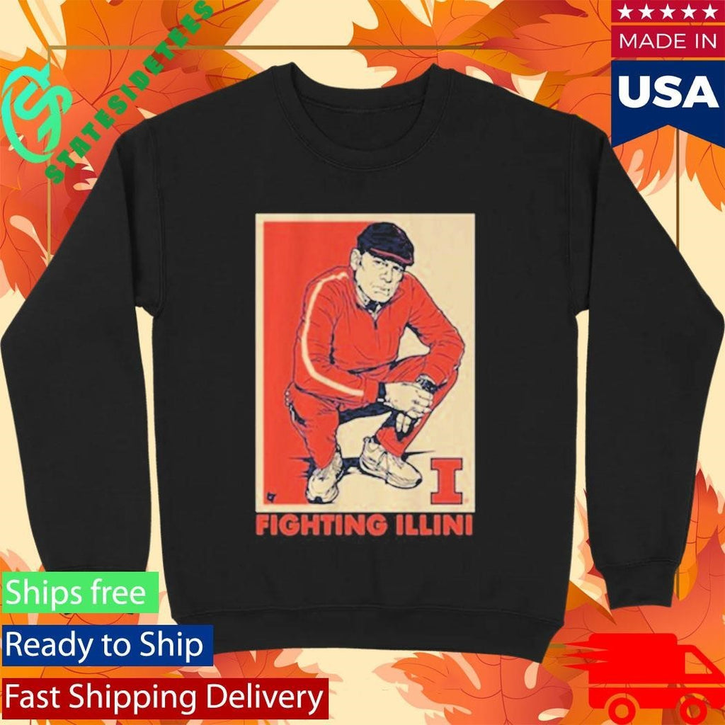 Illinois Basketball Track Suit Coach Underwood Shirt Unisex , , , Long Sleeve Tee