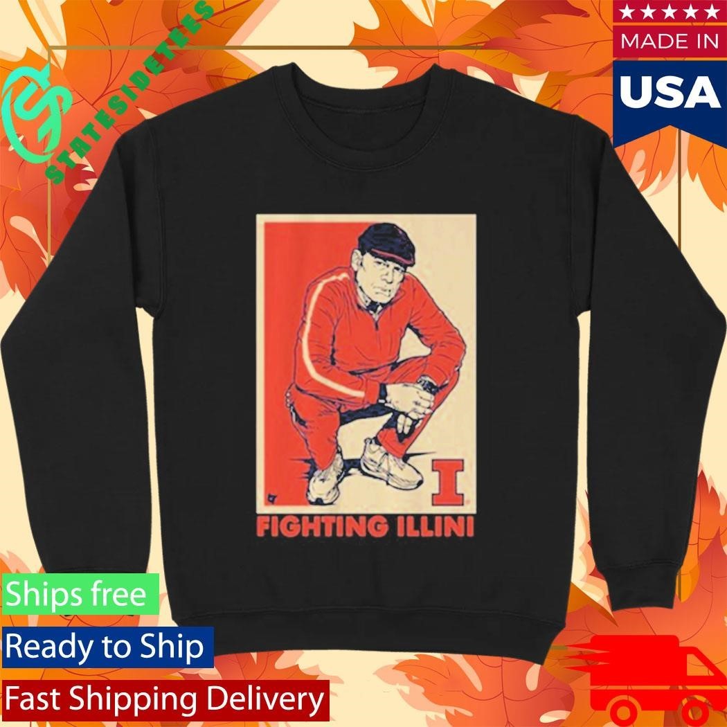 Illinois Basketball Track Suit Coach Underwood Shirt Unisex , , , Long Sleeve Tee