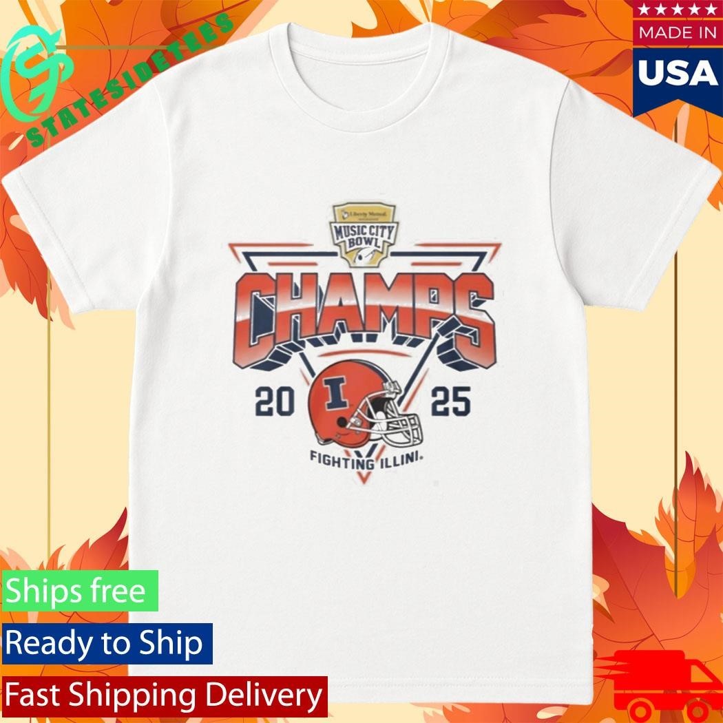 Illinois Football Music City Bowl Champs 2025 Shirt Unisex , , , Long Sleeve Tee