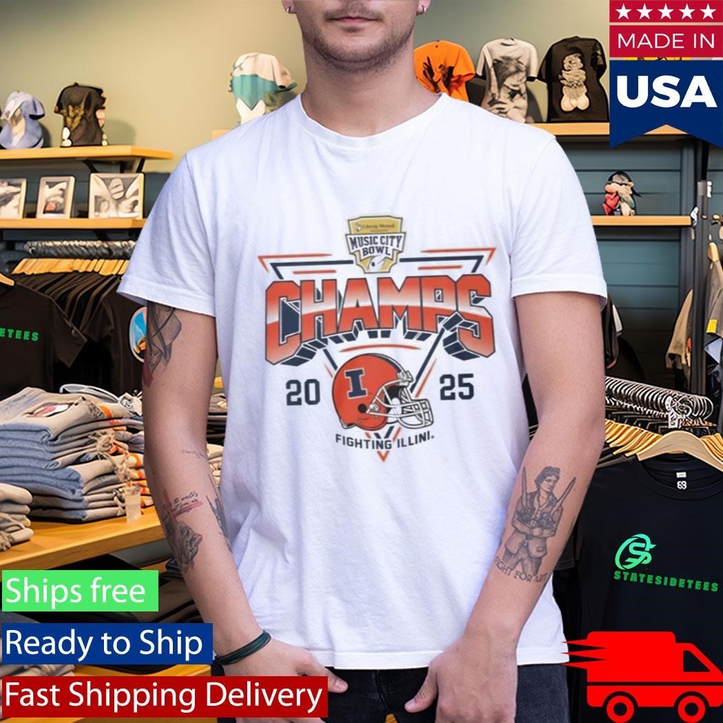 Illinois Football Music City Bowl Champs 2025 Shirt Unisex , , , Long Sleeve Tee
