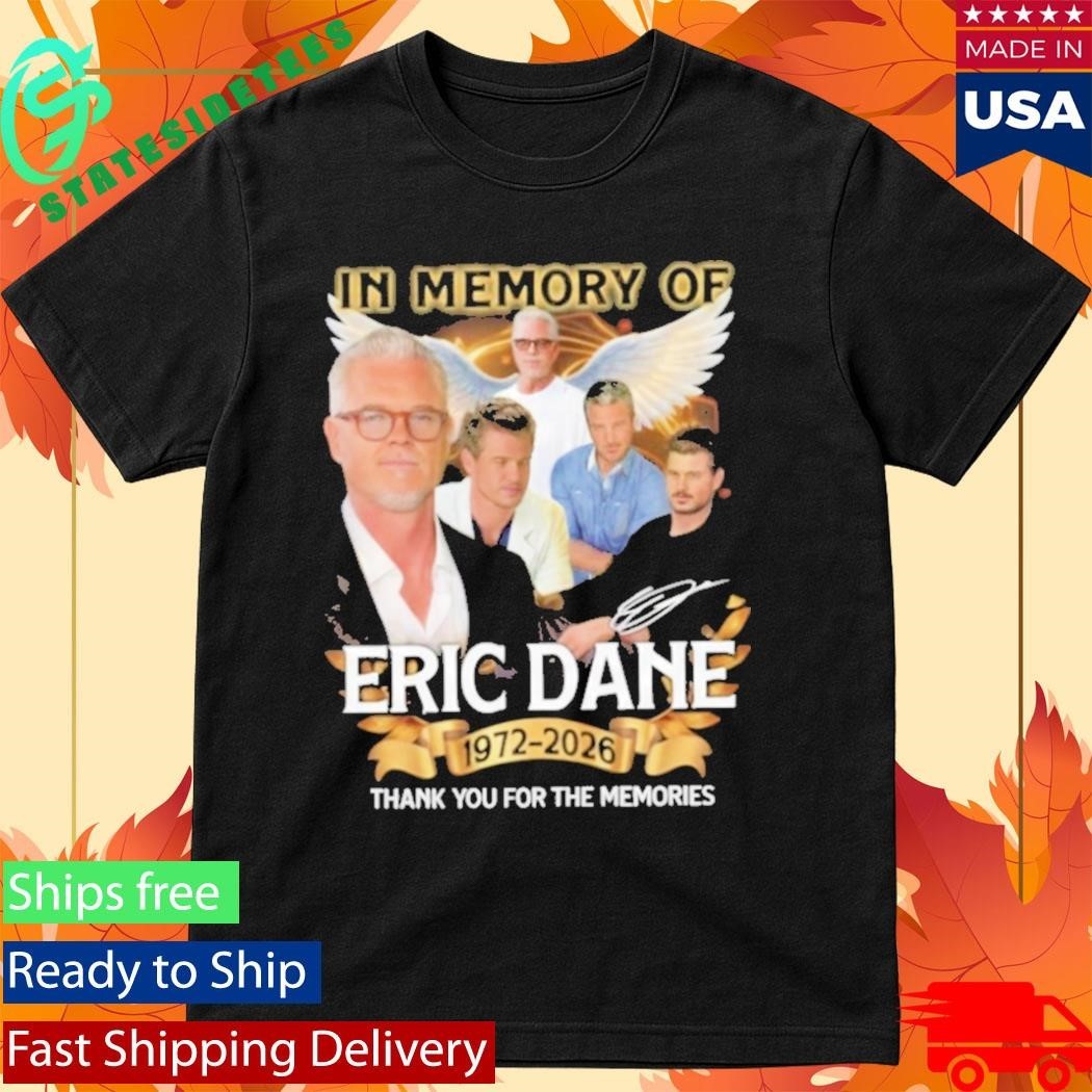 In Memory Of Eric Dane 19722026 Thank You For The Memories Shirt Unisex , , , Long Sleeve Tee