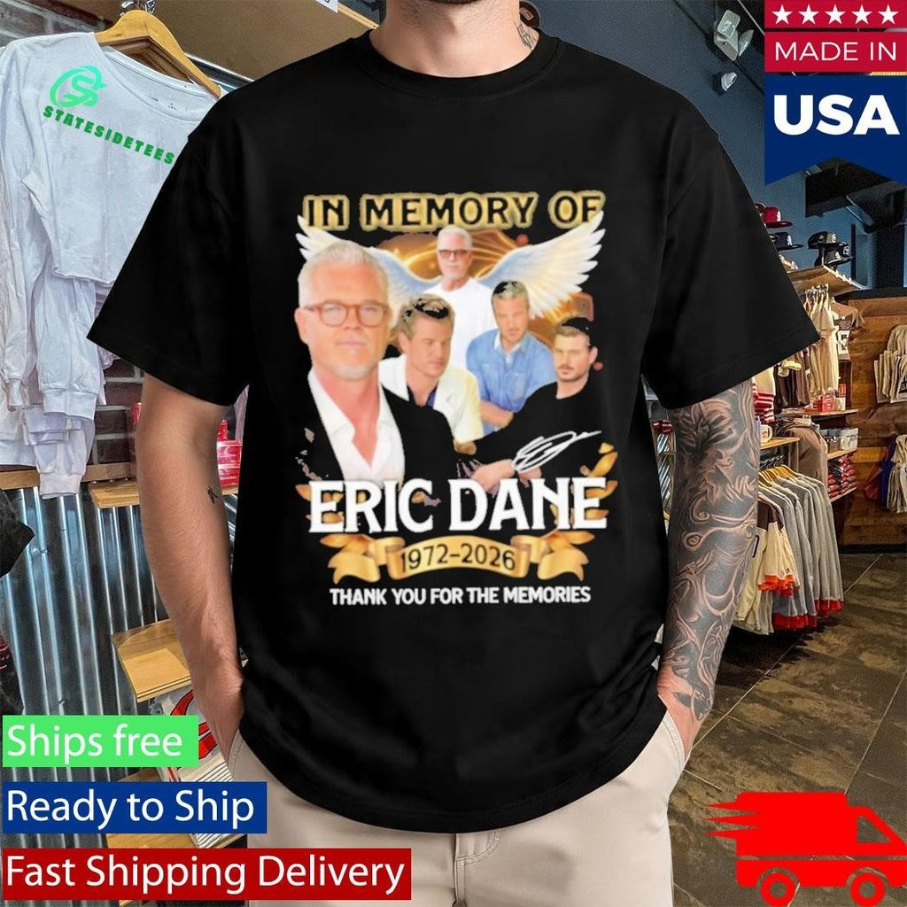 In Memory Of Eric Dane 19722026 Thank You For The Memories Shirt Unisex , , , Long Sleeve Tee