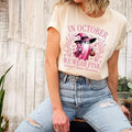 October We Pink Ghost Shirt Halloween Ghost Shirt Pink Ribbon Shirt Breast Cancer Awareness Shirt We Pink Halloween Shirt Halloween Classic Cotton Print All Sizes T-Shirts