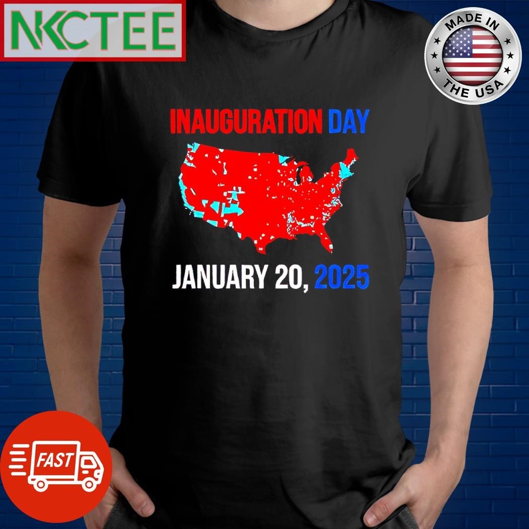 Inauguration January 20 2025 US map shirt Unisex , , , Long Sleeve Tee