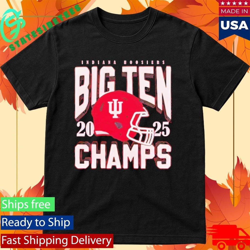 Indiana 2025 Big Ten Football Champs Shirt Unisex , , , Long Sleeve Tee