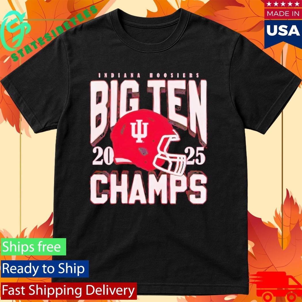 Indiana 2025 Big Ten Football Champs Shirt Unisex , , , Long Sleeve Tee
