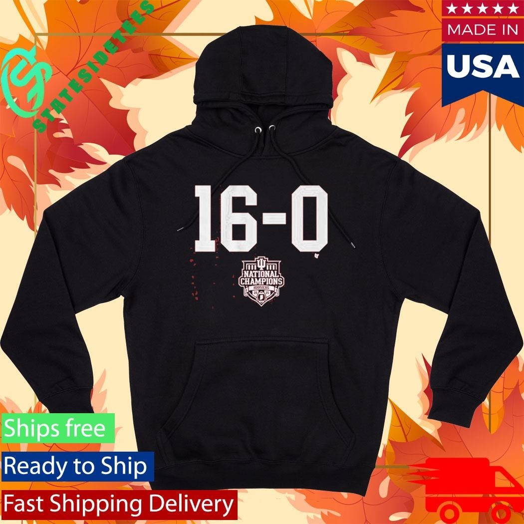Indiana Football 16-0 2025 CFP National Champions Shirt Unisex , , , Long Sleeve Tee
