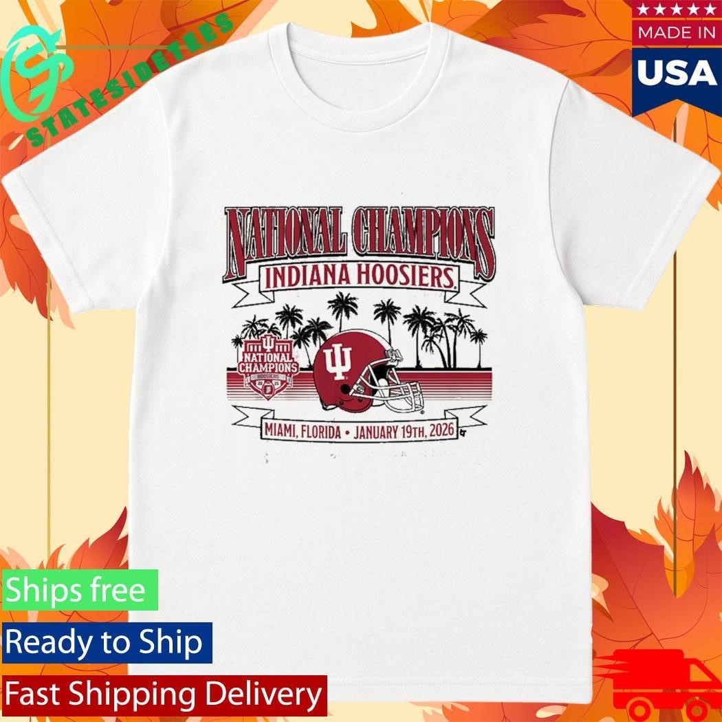 Indiana Football 2025 CFP National Champions Local Helmet Shirt Unisex , , , Long Sleeve Tee