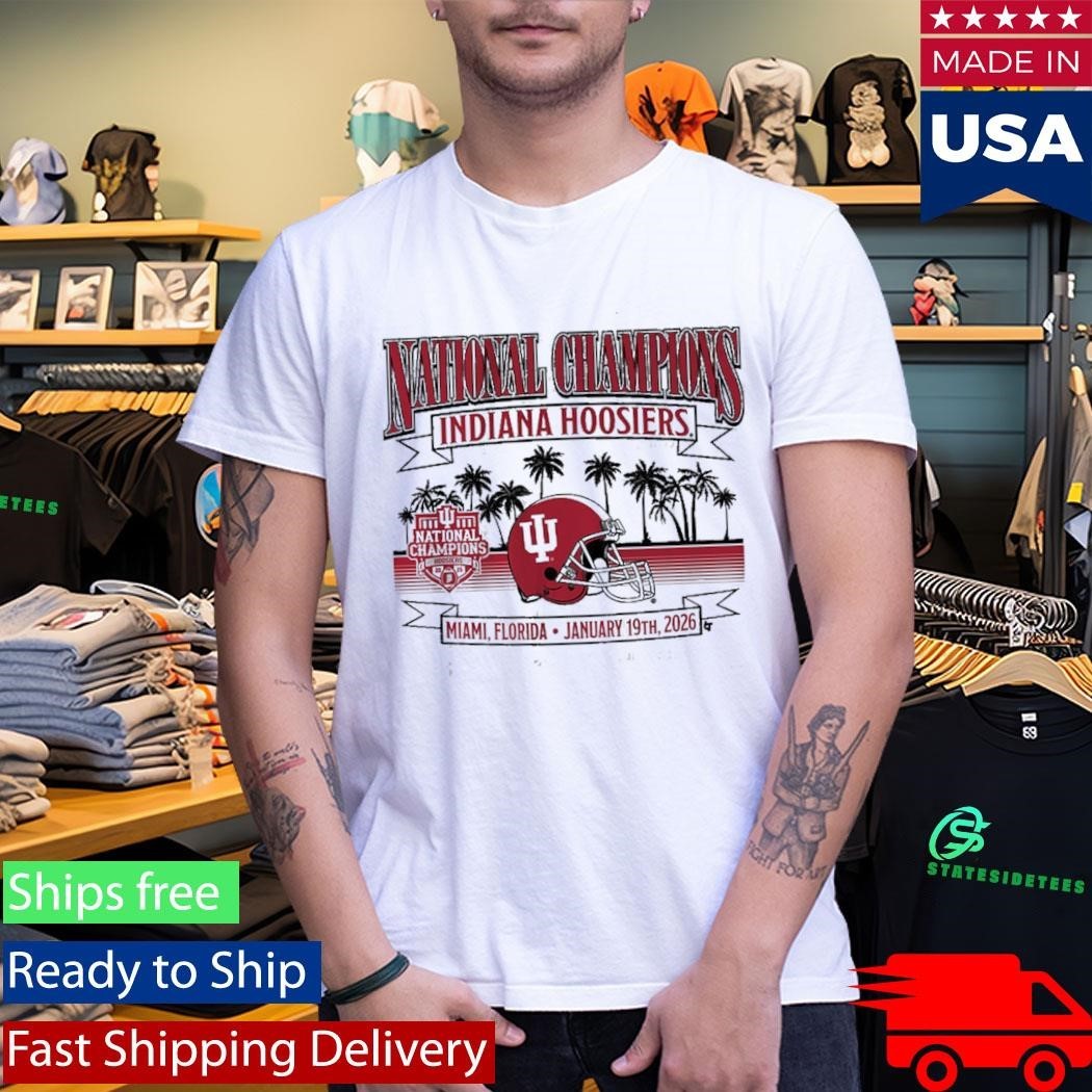 Indiana Football 2025 CFP National Champions Local Helmet Shirt Unisex , , , Long Sleeve Tee