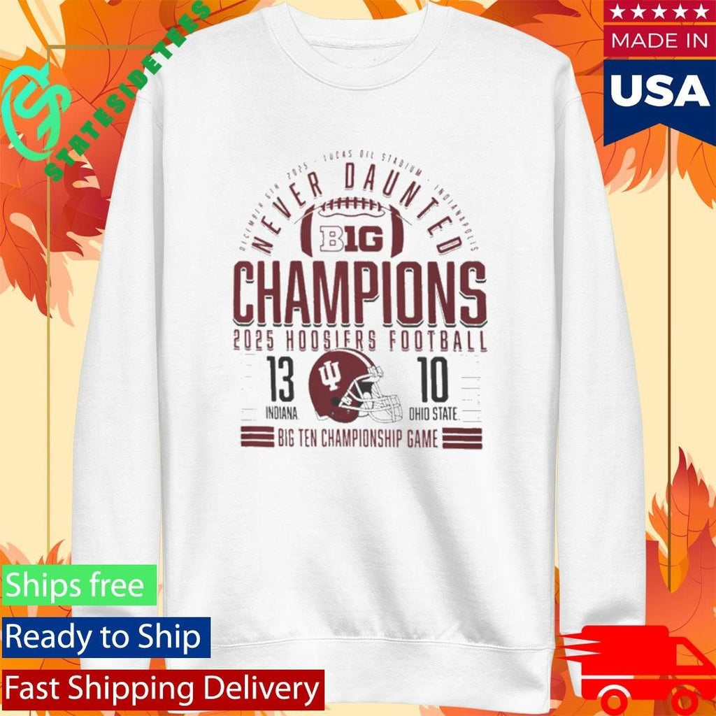 Indiana Football Big Ten Champions Score Shirt Unisex , , , Long Sleeve Tee