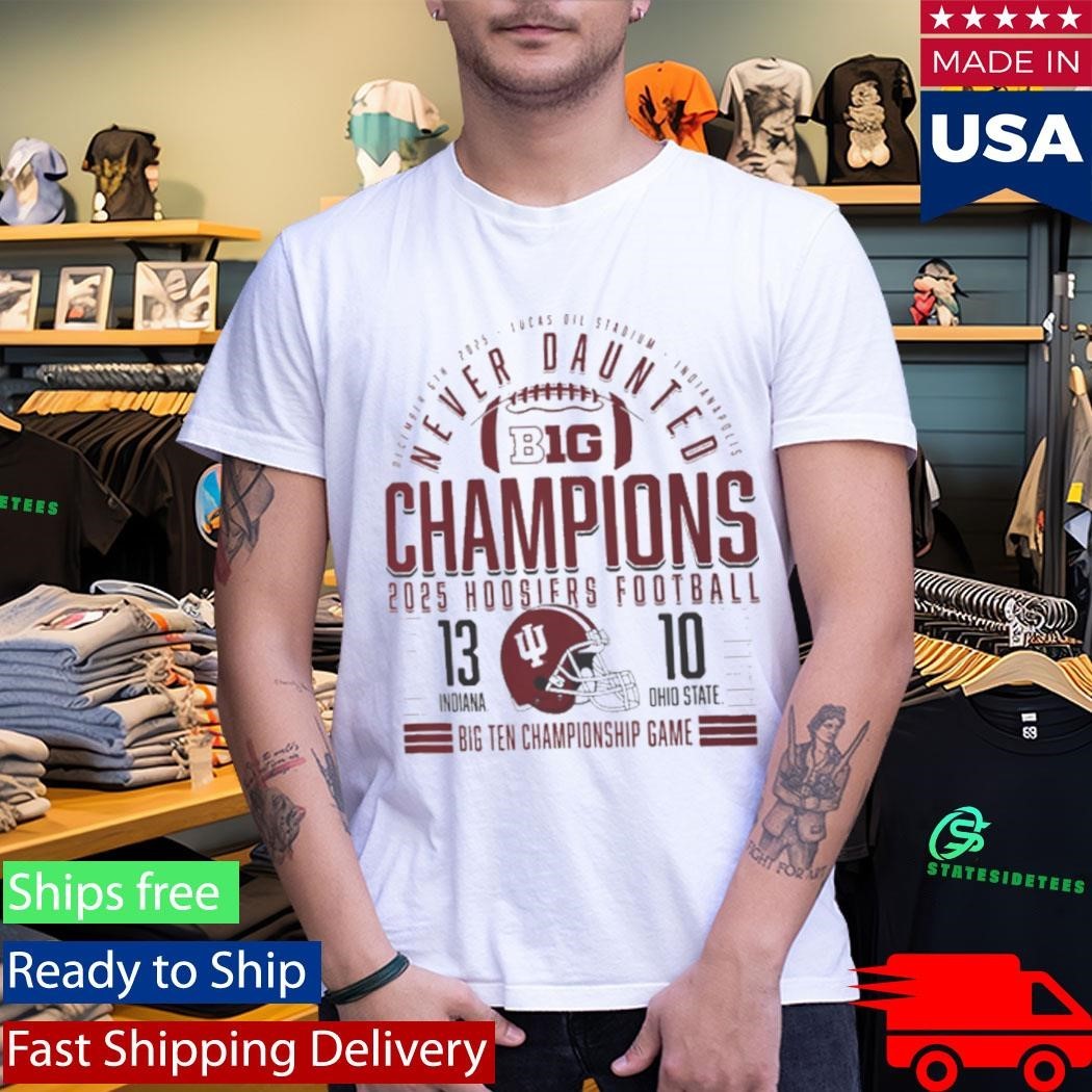 Indiana Football Big Ten Champions Score Shirt Unisex , , , Long Sleeve Tee