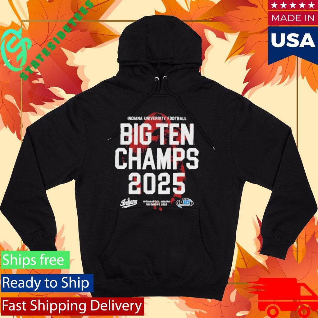 Indiana University Football Big Ten Champs 2025 Indianapolis Indiana shirt Unisex , , , Long Sleeve Tee