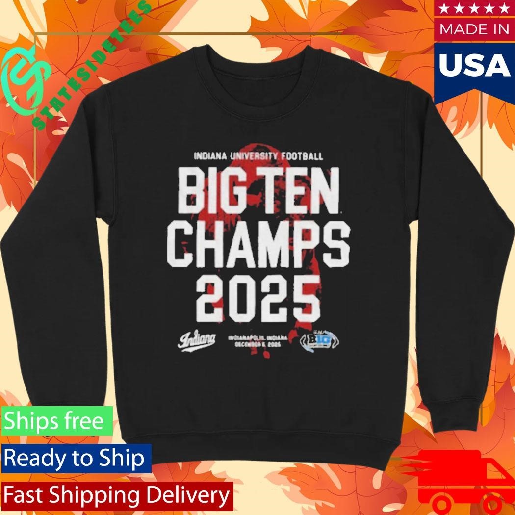 Indiana University Football Big Ten Champs 2025 Indianapolis Indiana shirt Unisex , , , Long Sleeve Tee