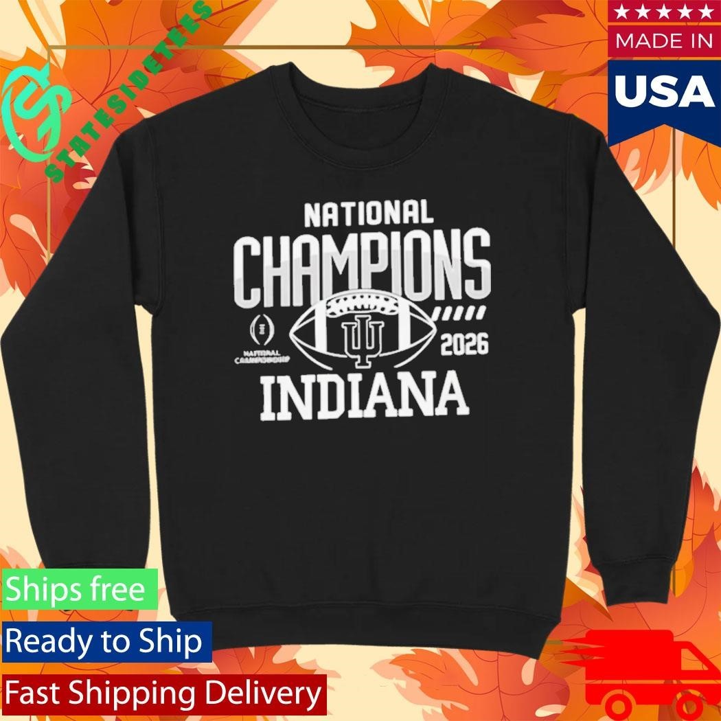 Indiana University Hoosiers Cfp National Champions 2026 Logo Shirt Unisex , , , Long Sleeve Tee