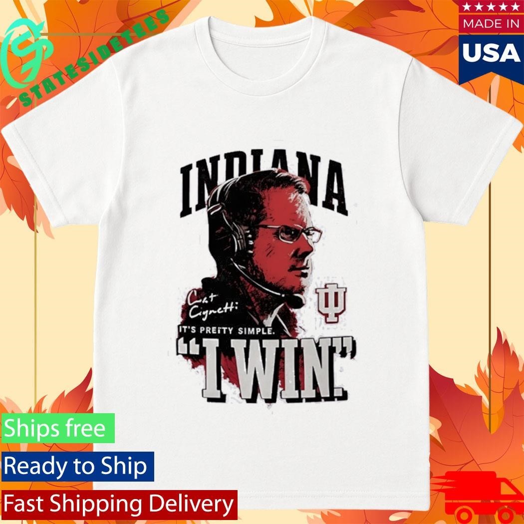 Indiana University Hoosiers Coach Curt Cignetti I Win National Champs 2026 Shirt Unisex , , , Long Sleeve Tee