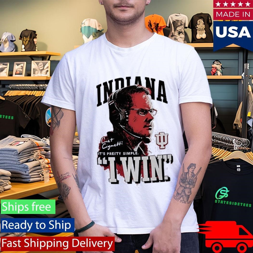 Indiana University Hoosiers Coach Curt Cignetti I Win National Champs 2026 Shirt Unisex , , , Long Sleeve Tee
