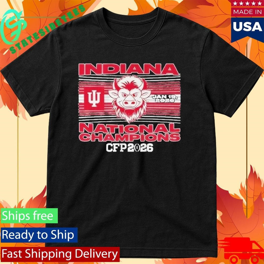 Indiana University Hoosiers National Champions Cfp January 19 2026 Shirt Unisex , , , Long Sleeve Tee