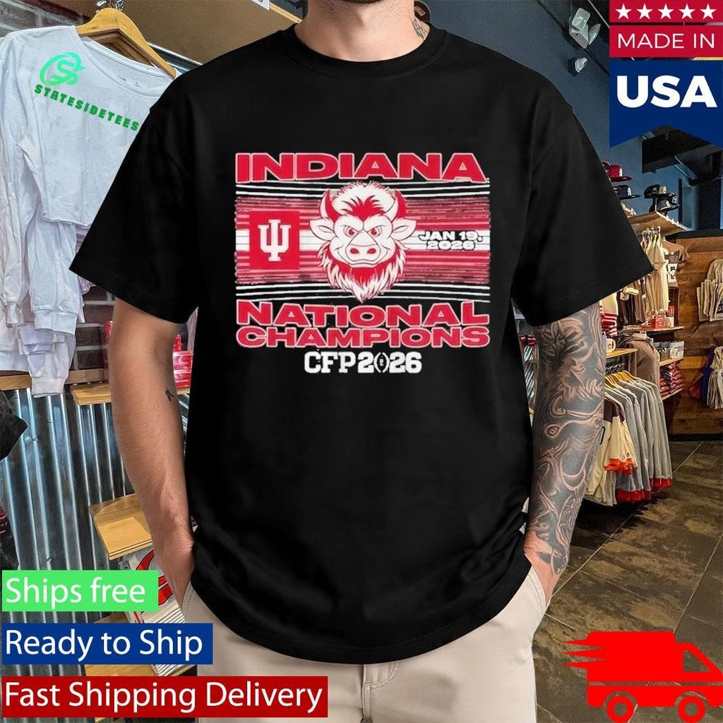 Indiana University Hoosiers National Champions Cfp January 19 2026 Shirt Unisex , , , Long Sleeve Tee