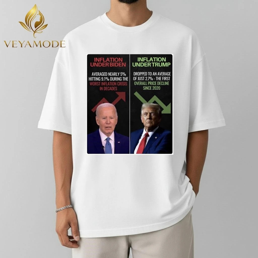 Inflation under Biden Inflation under Trump tee Unisex , , , Long Sleeve Tee