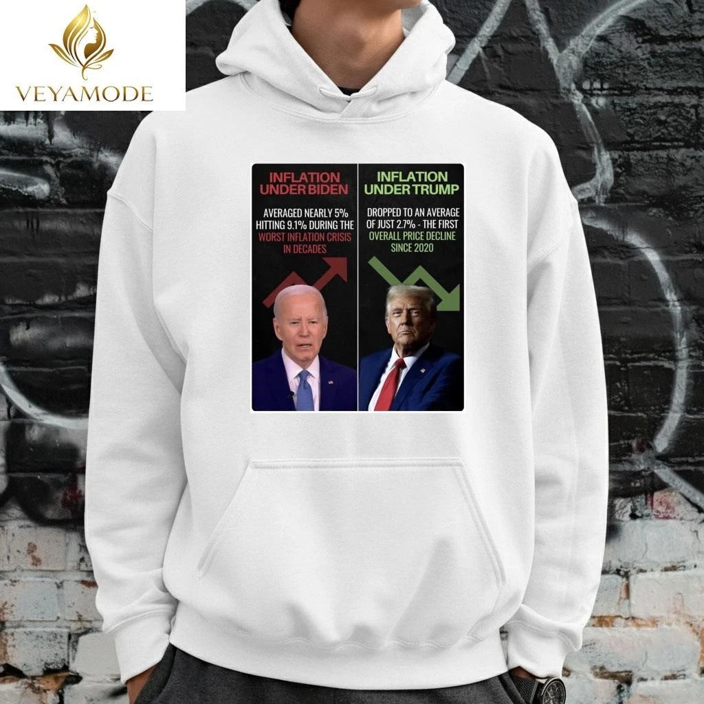 Inflation under Biden Inflation under Trump tee Unisex , , , Long Sleeve Tee