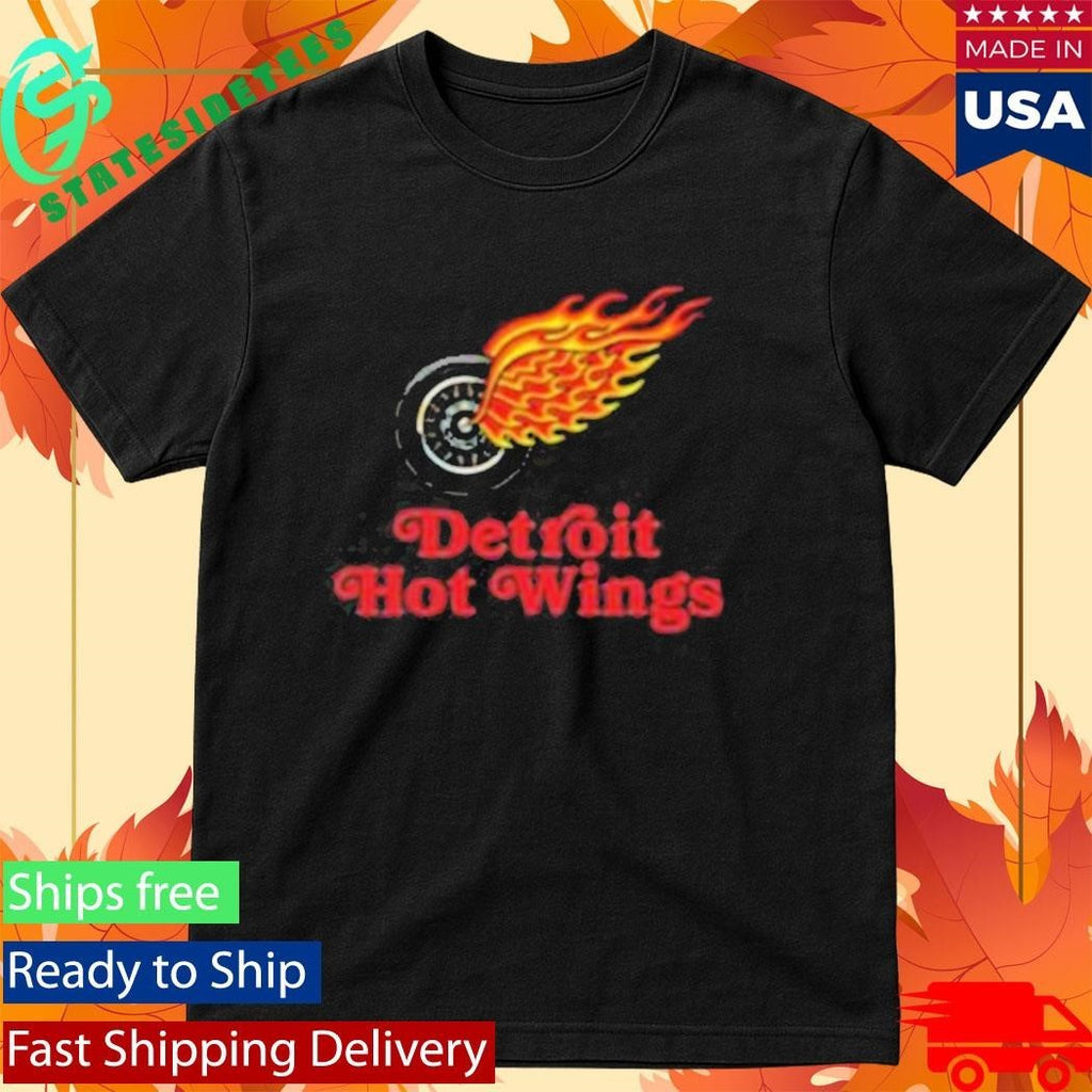 Ink Detroit Hot Wings Shirt Unisex , , , Long Sleeve Tee
