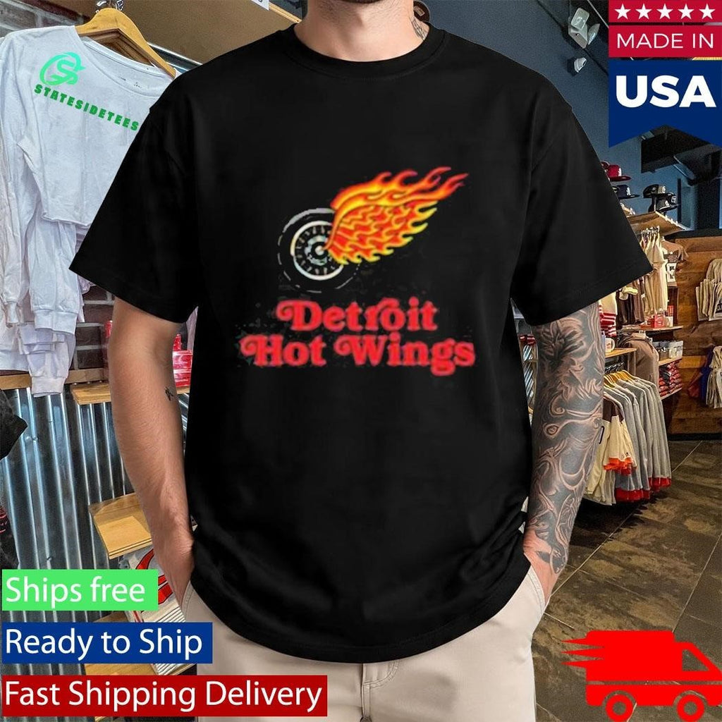Ink Detroit Hot Wings Shirt Unisex , , , Long Sleeve Tee