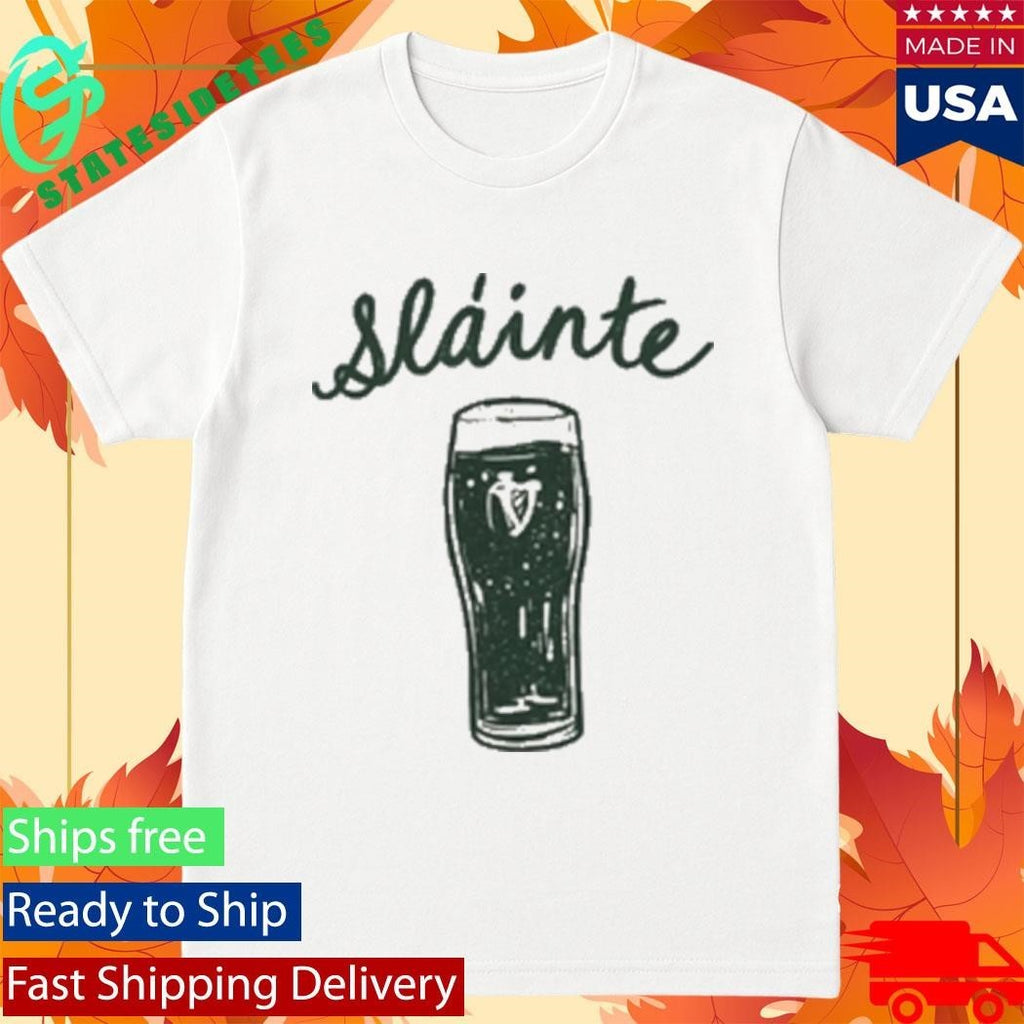 Irish St Patricks Day Slainte Shirt Unisex , , , Long Sleeve Tee