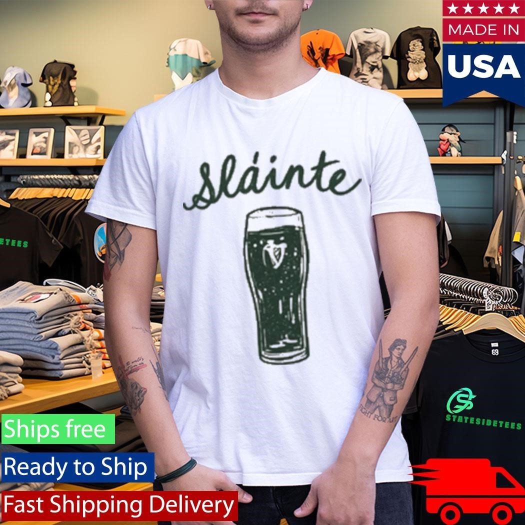 Irish St Patricks Day Slainte Shirt Unisex , , , Long Sleeve Tee