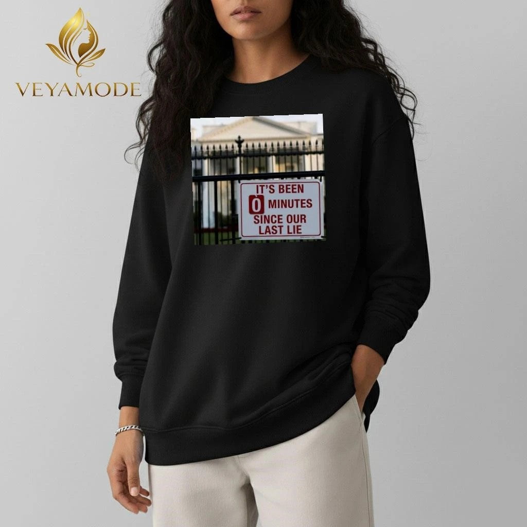 It’s been 0 minutes since our last lie Trump tee Unisex , , , Long Sleeve Tee