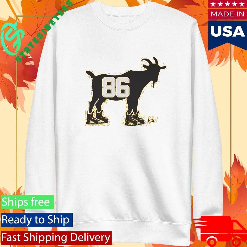 Jack Hughes GOAT 86 New Jersey Hockey Shirt Unisex , , , Long Sleeve Tee