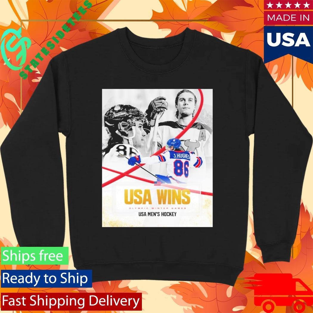 Jack Hughes Golden Boy USA Men’s Hockey Champion Olympic Winter 2026 Shirt Unisex , , , Long Sleeve Tee