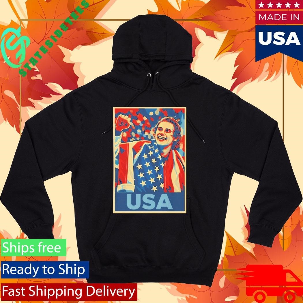 Jack Hughes Men’s Hockey Usa Golden Goal Shirt Unisex , , , Long Sleeve Tee