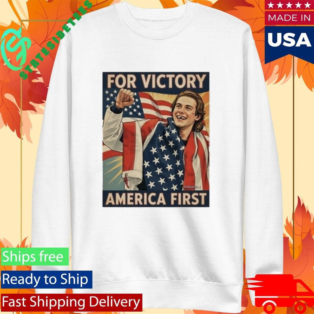 Jack Hughes Missing Teeth For Victory America First Shirt Unisex , , , Long Sleeve Tee