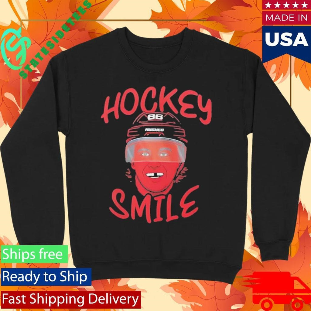 Jack Hughes Team USA Hockey Smile Shirt Unisex , , , Long Sleeve Tee