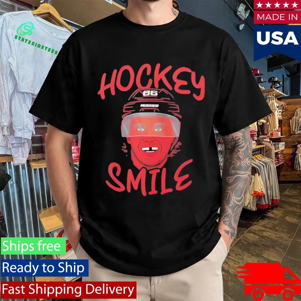 Jack Hughes Team USA Hockey Smile Shirt Unisex , , , Long Sleeve Tee