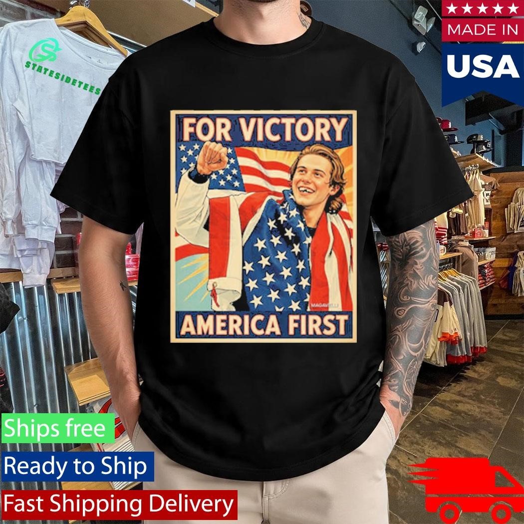 Jack Hughes Teeth Gold Champion Olympic Winter 2026 For Victory America First Shirt Unisex , , , Long Sleeve Tee